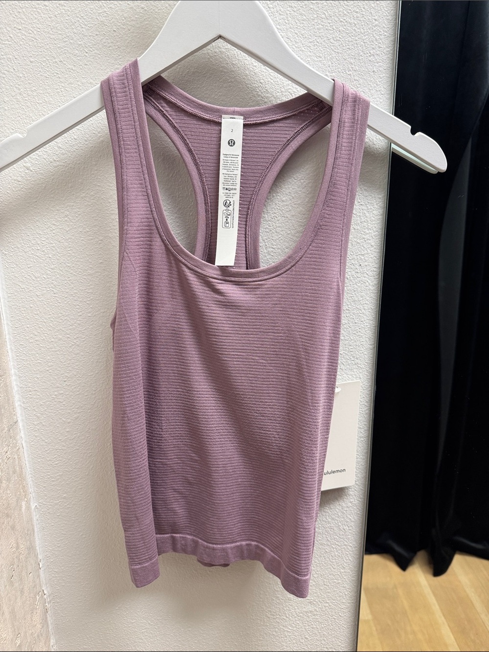 lululemon athletica Ribbed Racerback Tank - Mauve